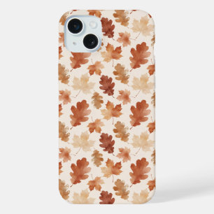 Cosy Autumn Leaf Pattern iPhone 15 Plus Case