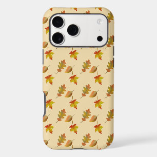 Cosy autumn maple leaves oak leaves