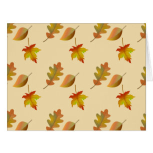 Cosy autumn maple leaves oak leaves