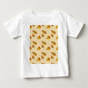 Cosy autumn maple leaves oak leaves  baby T-Shirt