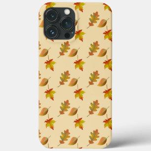 Cosy autumn maple leaves oak leaves iPhone 13 pro max case