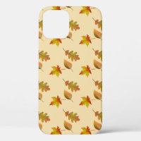 Cosy autumn maple leaves oak leaves