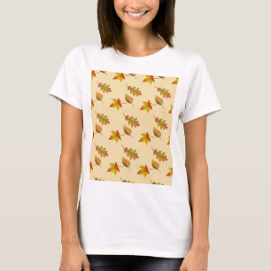 Cosy autumn maple leaves oak leaves  T-Shirt