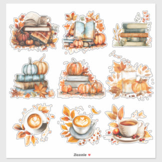 Cosy Autumn Moments – Whimsical Fall Sticker Set