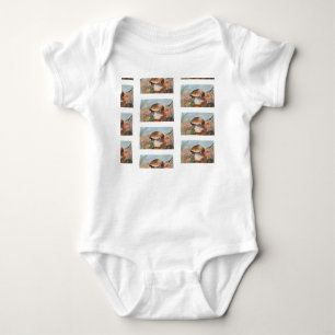 Cosy Autumn Mushroom Watercolor - Forest Floor Bol Baby Bodysuit