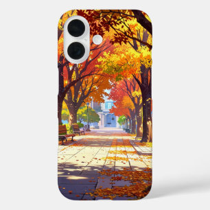 Cosy Autumn Park iPhone 16 Case