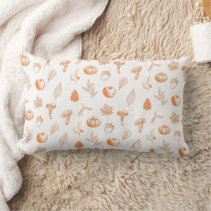 Cosy Autumn Pattern Lumbar Cushion