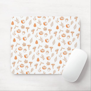 Cosy Autumn Pattern Mouse Pad