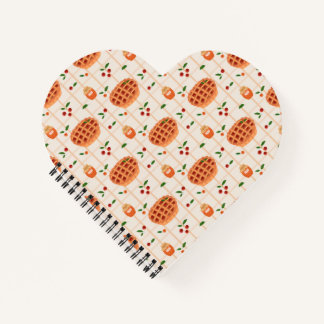 Cosy Autumn Pie and Jam Pattern Notebook
