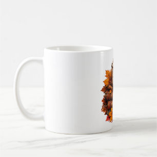 Cosy Autumn Pumpkin Latte Books Design Coffee Mug