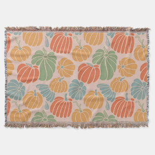 Cosy Autumn Pumpkin Throw Blanket – Fall Fleece &
