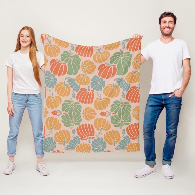 Cosy Autumn Pumpkin Throw Blanket – Fall Fleece &  (In Situ)