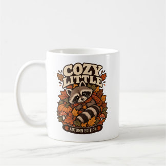 Cosy Autumn Racoon Shirt, Cute Fall Animal Gift, Coffee Mug