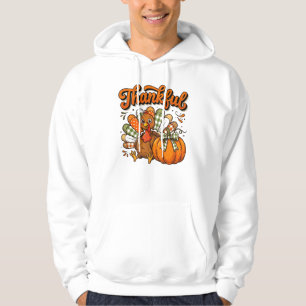 Cosy Autumn Turkey Harvest Celebration Hoodie