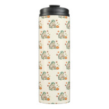 Cosy Autumn Turtle Kawaii Pumpkin Spice Latte