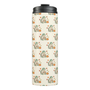 Cosy Autumn Turtle Kawaii Pumpkin Spice Latte  Thermal Tumbler