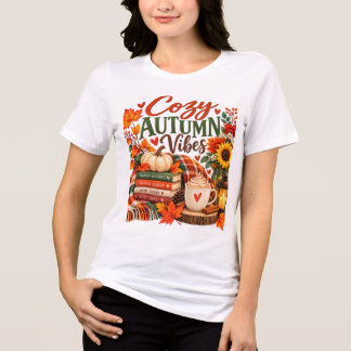 Cosy Autumn Vibes Fall T-Shirt Tri-Blend Shirt