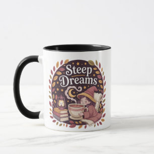 Cosy Autumn Witch Tea Mug