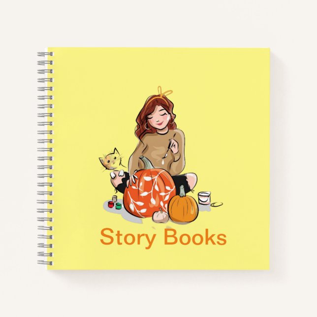 Cosy Autumn Women’s Décor with Pumpkins – Perfect Notebook (Front)