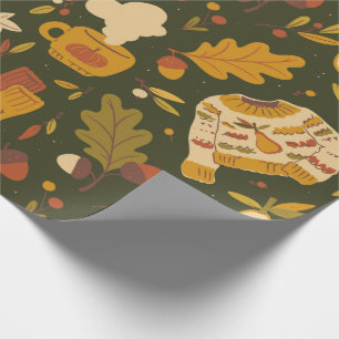 Cosy Autumn Wrapping Paper