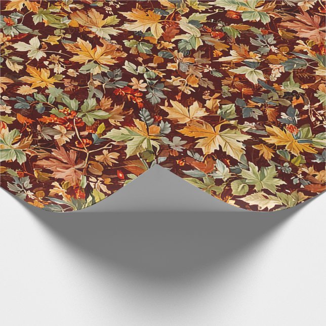 Cosy Autumnal Wrapping Paper (Corner)