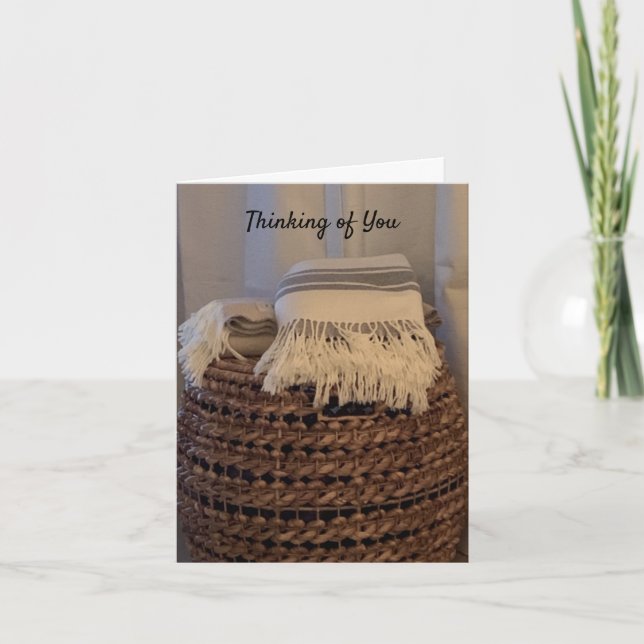Cosy Basket Thinking of You Card (Front)