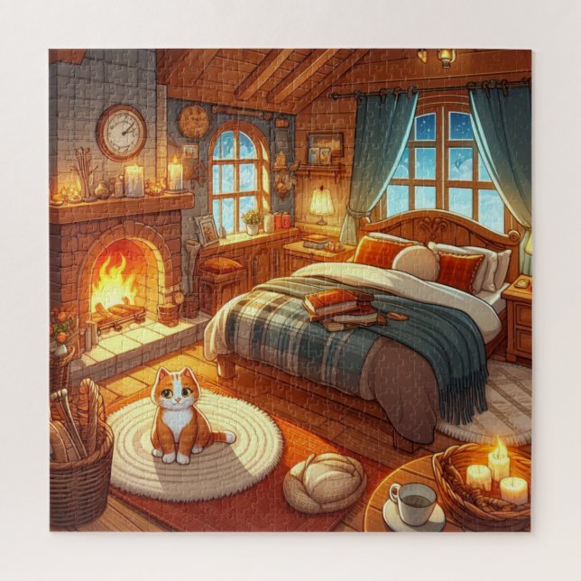 Cosy Bedroom Puzzle (Vertical)
