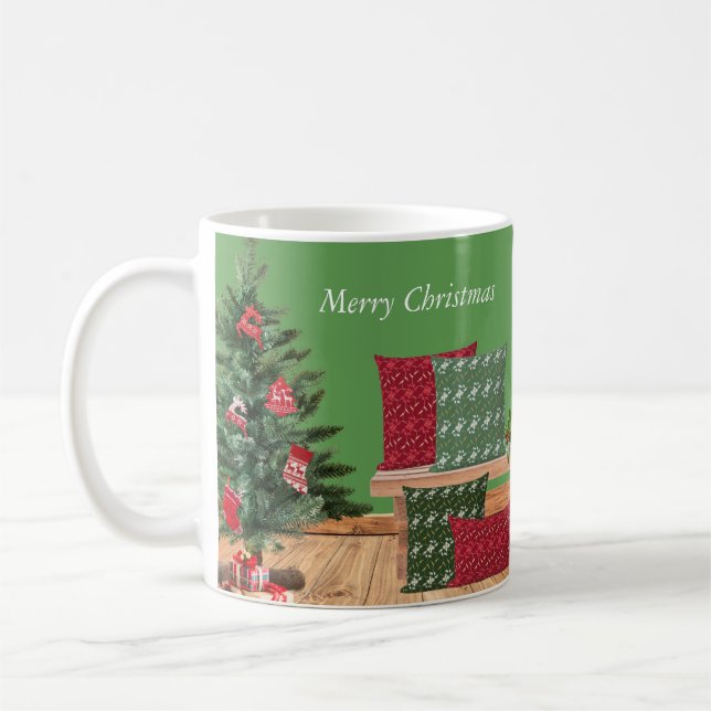 Cosy Bench Merry Christmas Mug (Left)