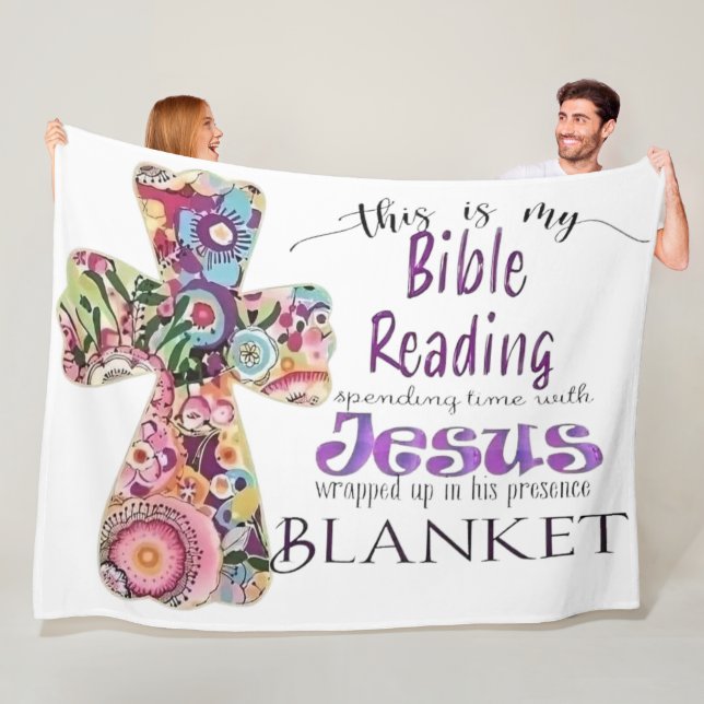 Cosy Bible Reading  Fleece Blanket (In Situ)