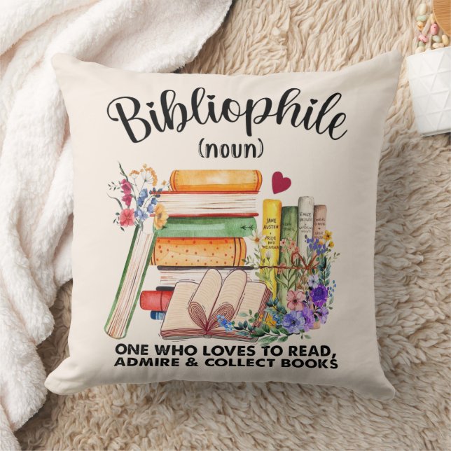 Cosy Bibliophile Definition Cushion (Blanket)