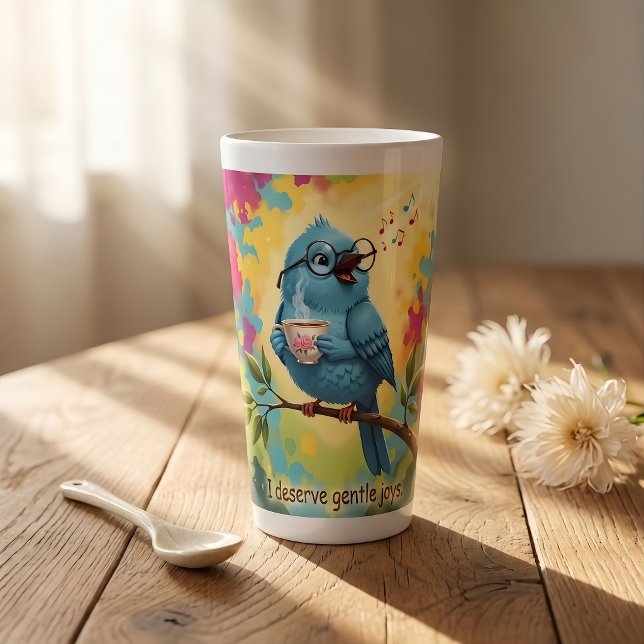 Cosy Bird Coffee Latte Mug  (Creator Uploaded)