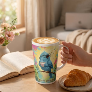 Cosy Bird Coffee Latte Mug