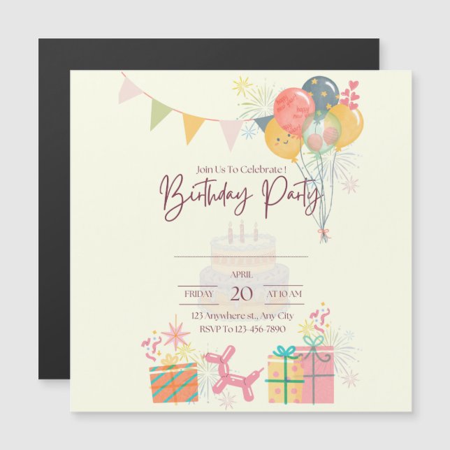 Cosy Birthday Card  (Front/Back)