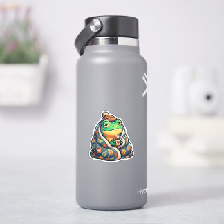 Cosy Blanket Frog Sticker