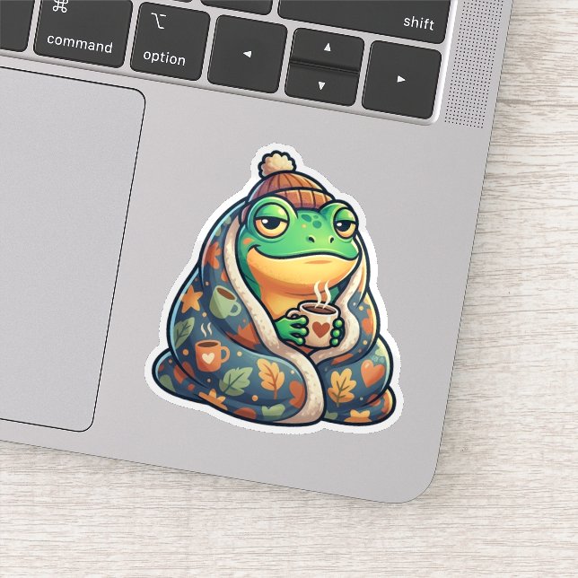 Cosy Blanket Frog Sticker (Detail)