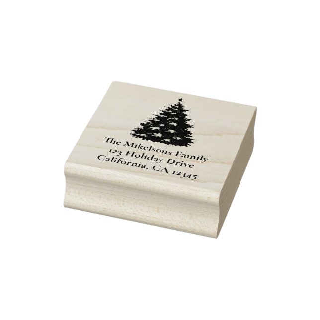 Cosy Blue Rustic Christmas Rubber Stamp (Stamp)