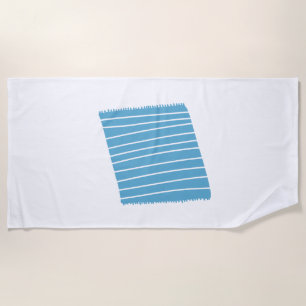 Cosy Blue Striped Throw Blanket Pattern