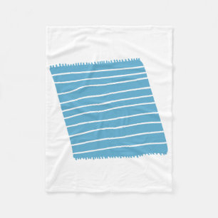 Cosy Blue Striped Throw Blanket Pattern