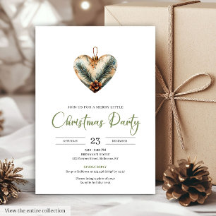 Cosy Boho Earthy Botanical Christmas Dinner Invitе Invitation