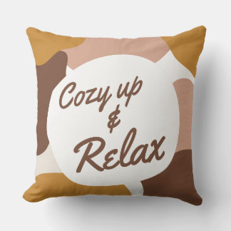 Cosy Boho Minimal Design Throw Pillow Cover 