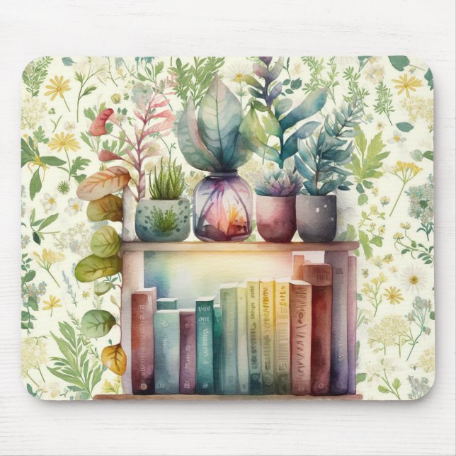 Cosy Book Aesthetic  Mouse Pad (Front)