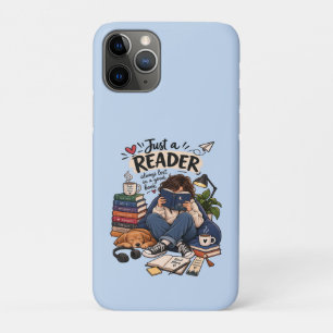 Cosy Book Lover Reading Illustration iPhone 11 Pro Case