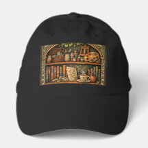 Cosy book shelf books artist supplies coffee