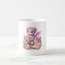 Cosy Bookish Mum Dragon Coffee Mug