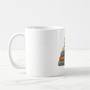 Cosy Books with Candle and Pine Sprig Coffee Mug