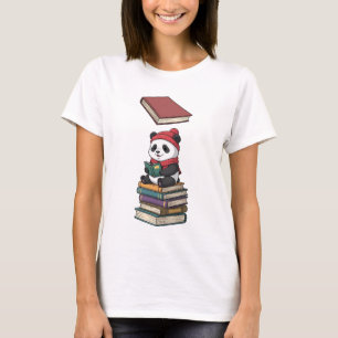 Cosy Bookworm Panda T-Shirt