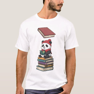 Cosy Bookworm Panda T-Shirt