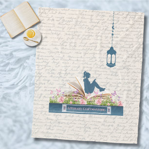 Cosy Bookworm Reading Nook Blanket