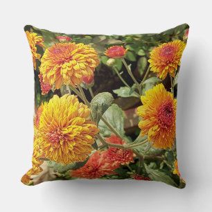 Cosy Bright Yellow Daisy Flowers Pillow