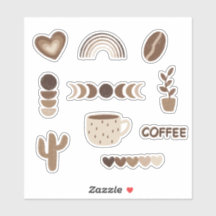 Cosy Brown Aesthetic Sticker Pack